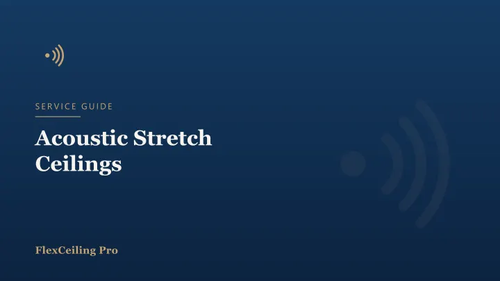 Acoustic Stretch Ceilings: Better Sound in Offices, Restaurants and Homes