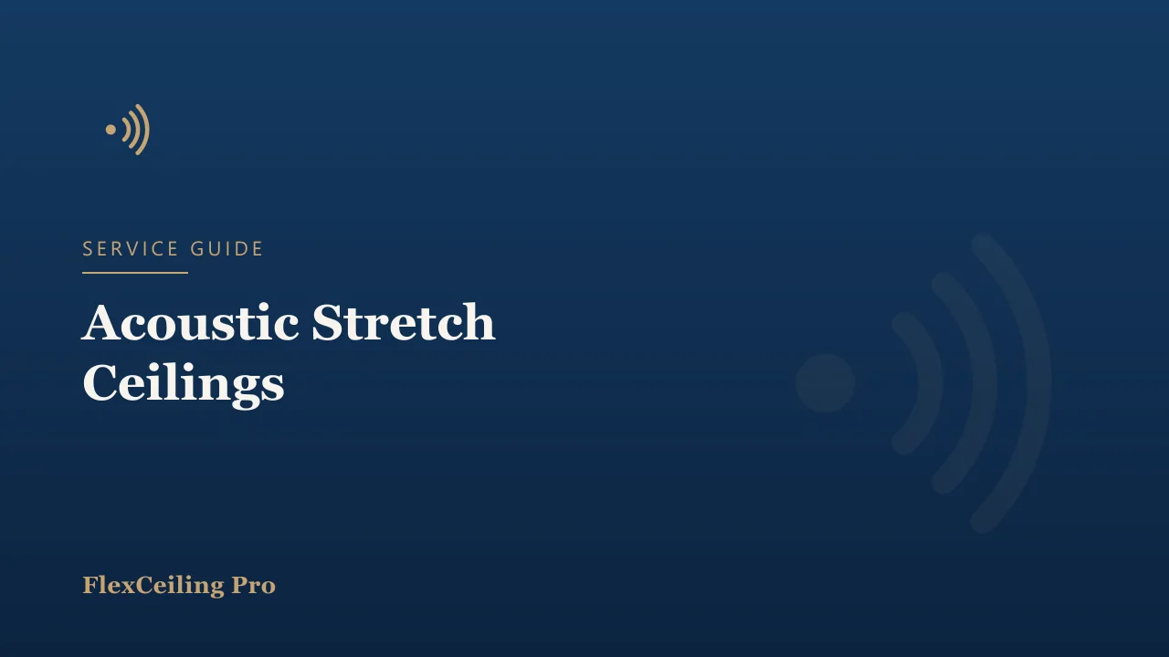 Acoustic Stretch Ceilings: Better Sound in Offices, Restaurants and Homes