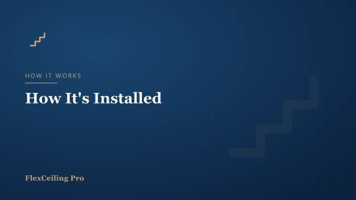 How a Stretch Ceiling Is Installed: Step by Step