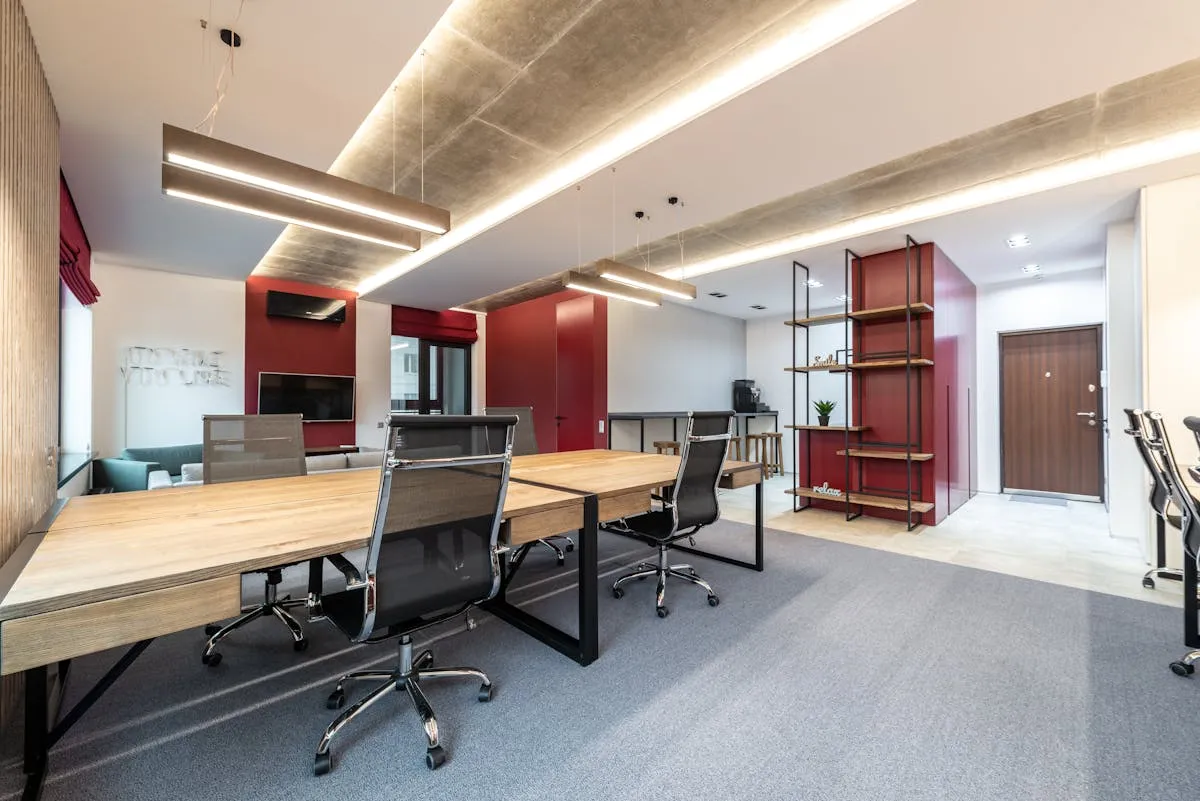 Suspended Linear stretch ceiling finish