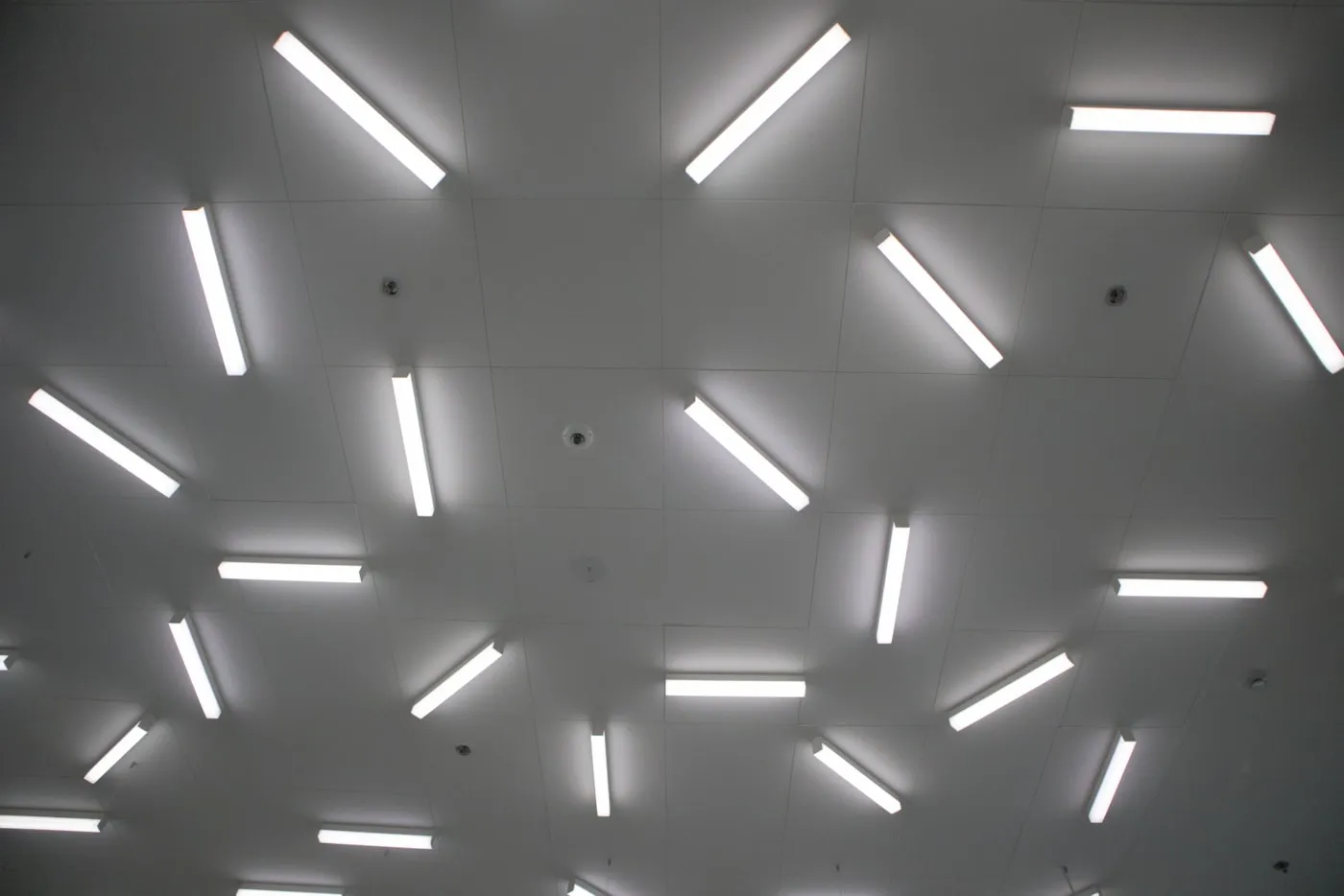 Recessed Linear stretch ceiling finish