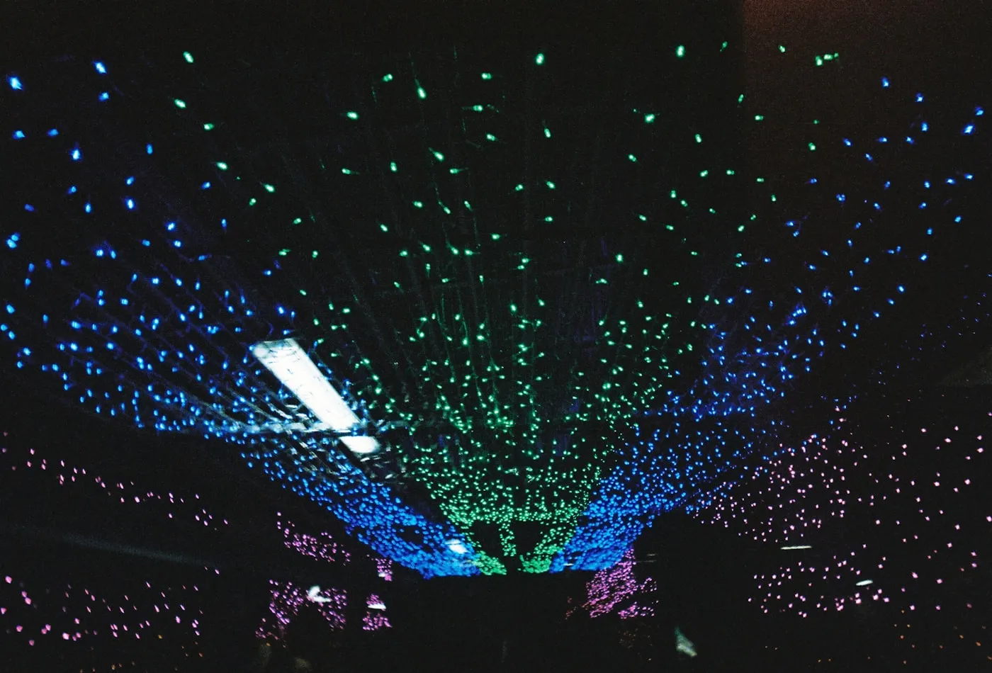 Colour-Changing (RGB) stretch ceiling finish