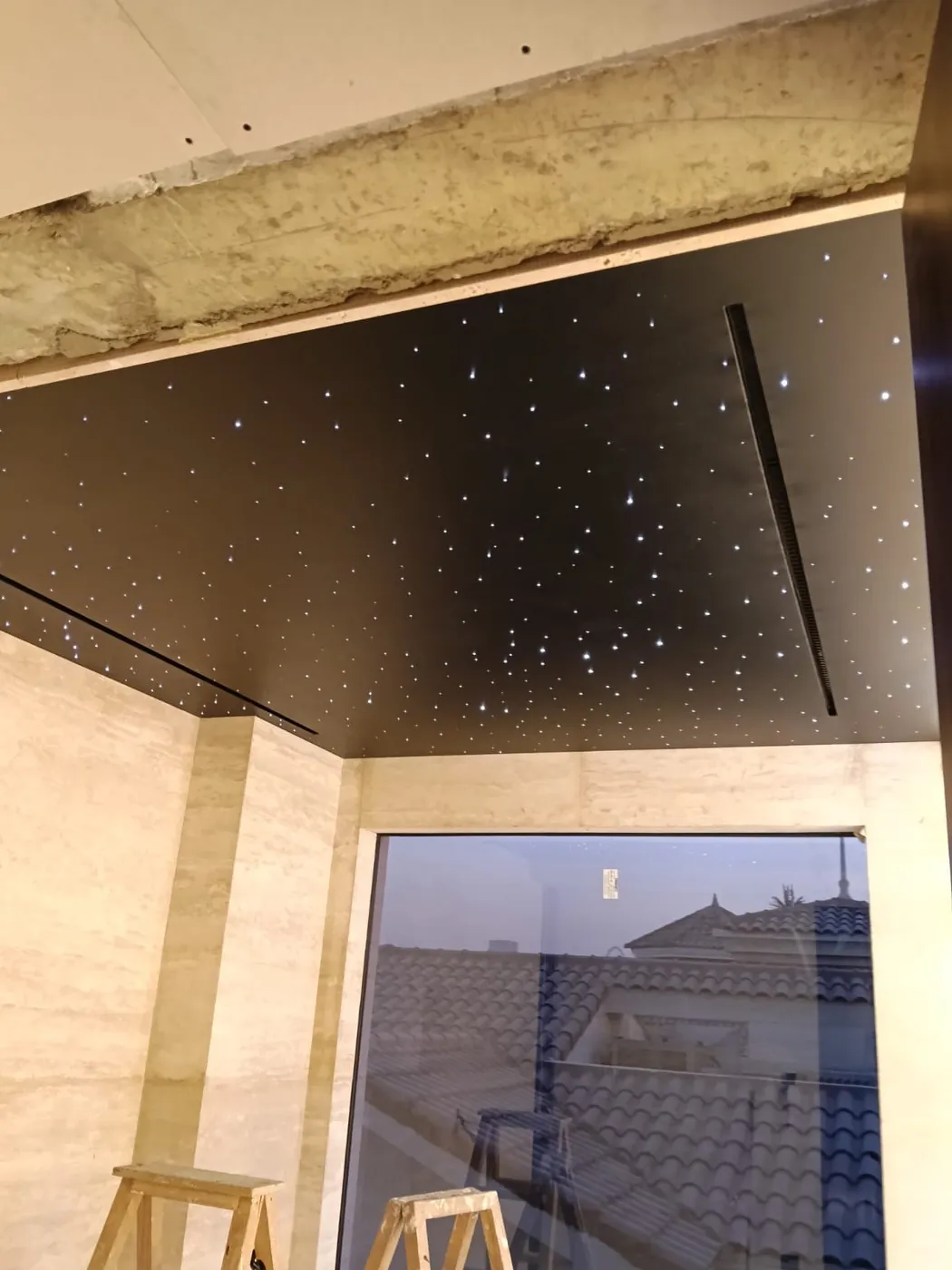 Twinkling Star Field stretch ceiling finish