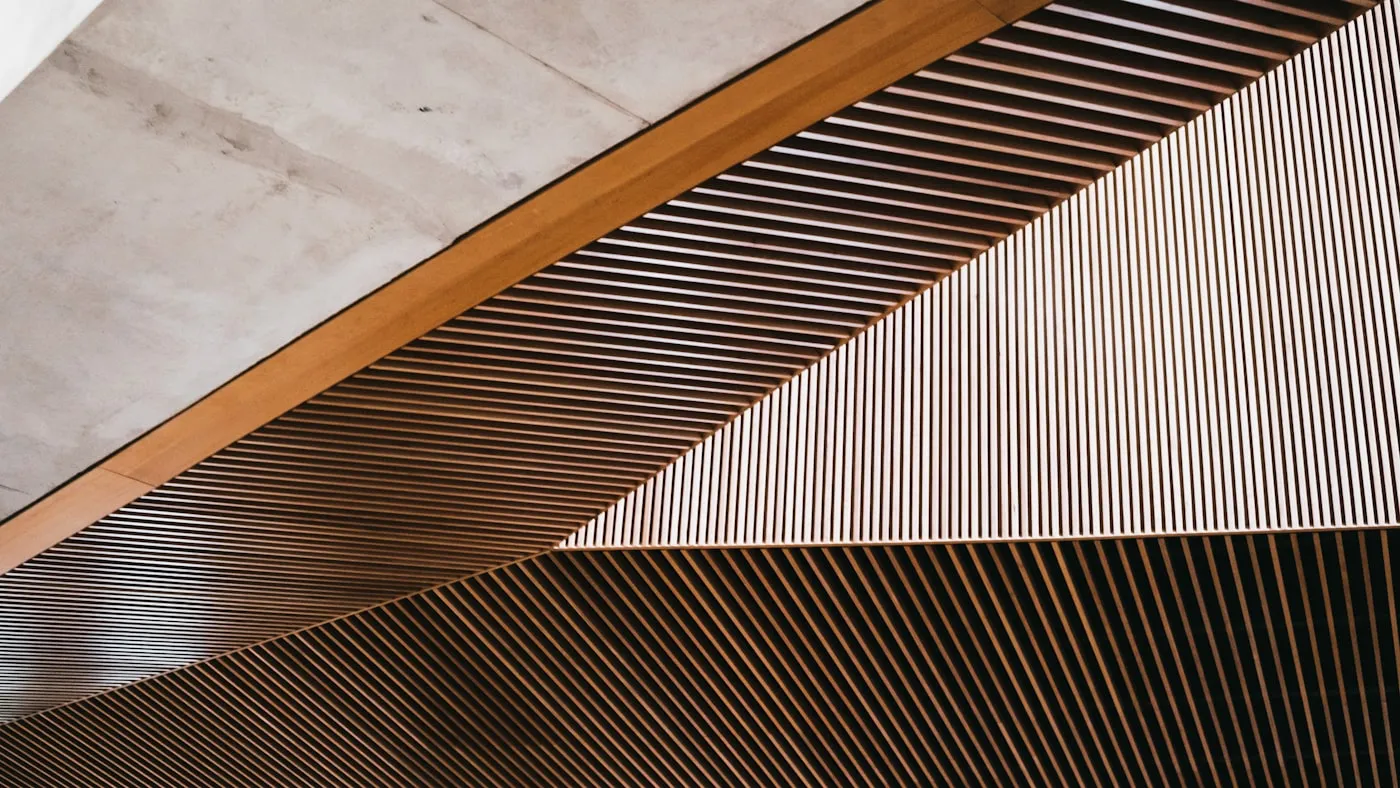 Wooden Wave stretch ceiling finish